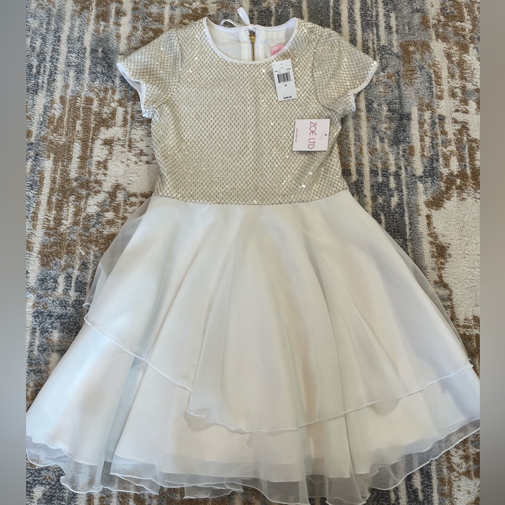 Zoe Gold Cecilia Dress Size 14